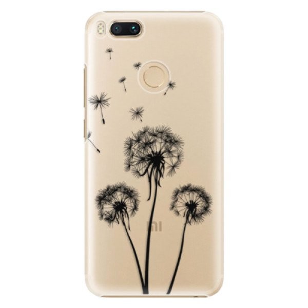 Plastové pouzdro iSaprio - Three Dandelions - black - Xiaomi Mi A1