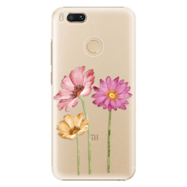 Plastové pouzdro iSaprio - Three Flowers - Xiaomi Mi A1