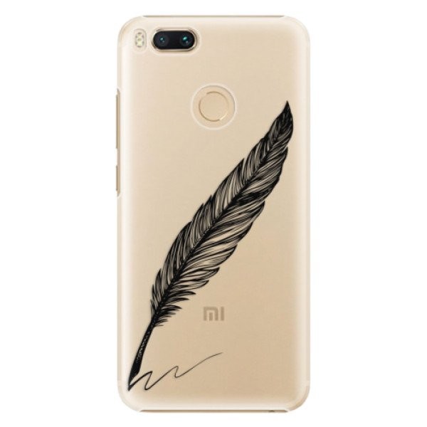 Plastové pouzdro iSaprio - Writing By Feather - black - Xiaomi Mi A1