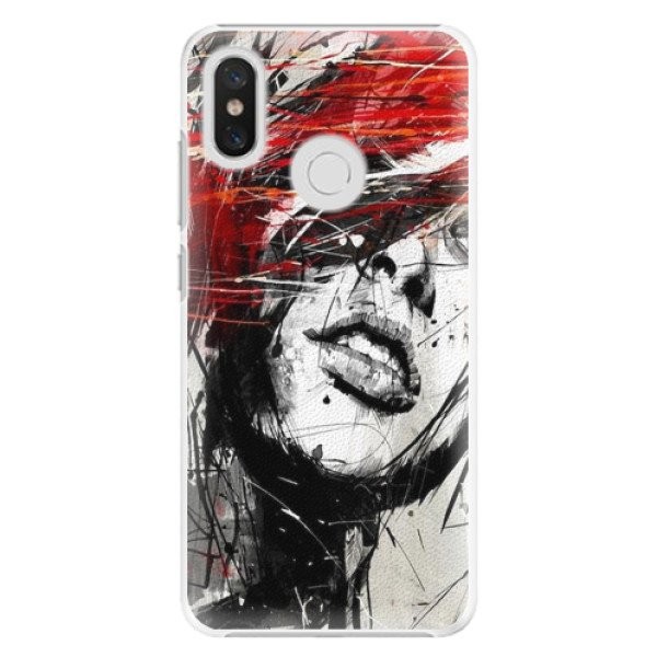 Plastové pouzdro iSaprio - Sketch Face - Xiaomi Mi 8