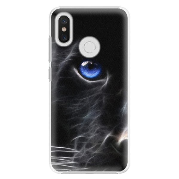 Plastové pouzdro iSaprio - Black Puma - Xiaomi Mi 8