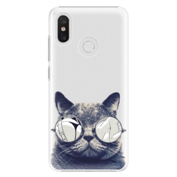 Plastové pouzdro iSaprio - Crazy Cat 01 - Xiaomi Mi 8