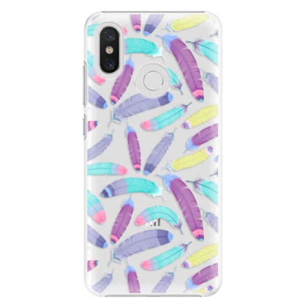 Plastové pouzdro iSaprio - Feather Pattern 01 - Xiaomi Mi 8