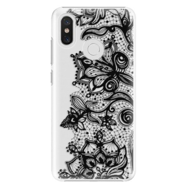 Plastové pouzdro iSaprio - Black Lace - Xiaomi Mi 8