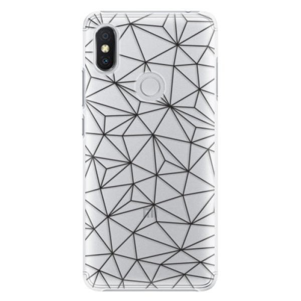 Plastové pouzdro iSaprio - Abstract Triangles 03 - black - Xiaomi Redmi S2