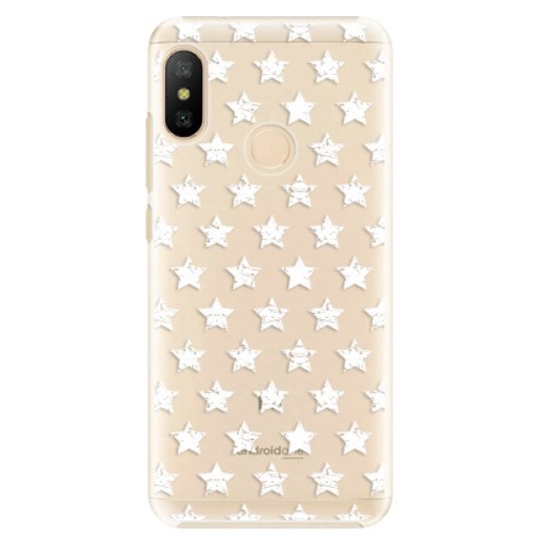 Plastové pouzdro iSaprio - Stars Pattern - white - Xiaomi Mi A2 Lite