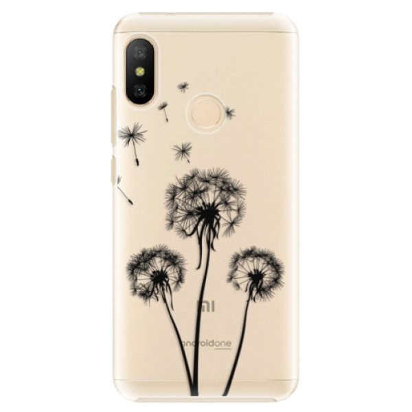 Plastové pouzdro iSaprio - Three Dandelions - black - Xiaomi Mi A2 Lite
