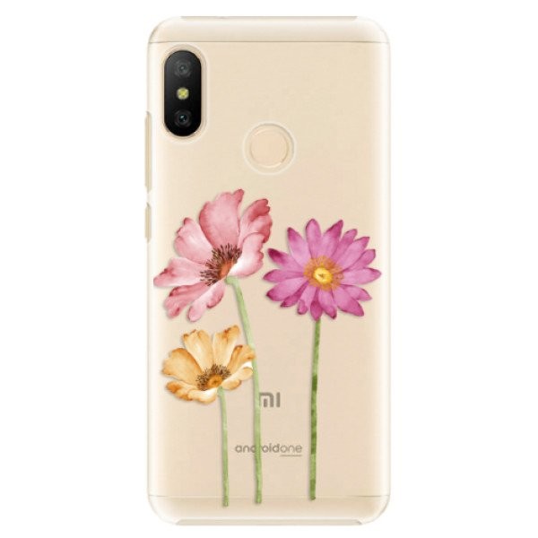 Plastové pouzdro iSaprio - Three Flowers - Xiaomi Mi A2 Lite
