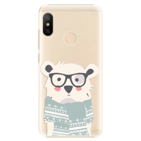 Plastové pouzdro iSaprio - Bear with Scarf - Xiaomi Mi A2 Lite