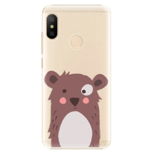 Plastové pouzdro iSaprio - Brown Bear - Xiaomi Mi A2 Lite
