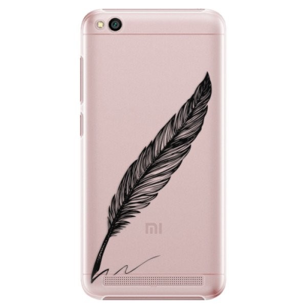 Plastové pouzdro iSaprio - Writing By Feather - black - Xiaomi Redmi 5A
