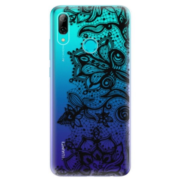 Odolné silikonové pouzdro iSaprio - Black Lace - Huawei P Smart 2019