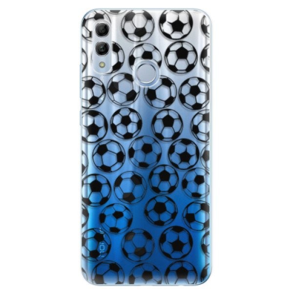 Odolné silikonové pouzdro iSaprio - Football pattern - black - Huawei Honor 10 Lite