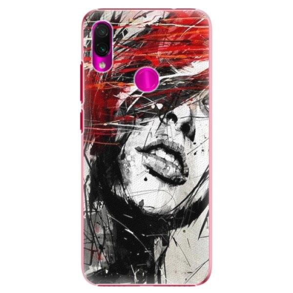 Plastové pouzdro iSaprio - Sketch Face - Xiaomi Redmi Note 7