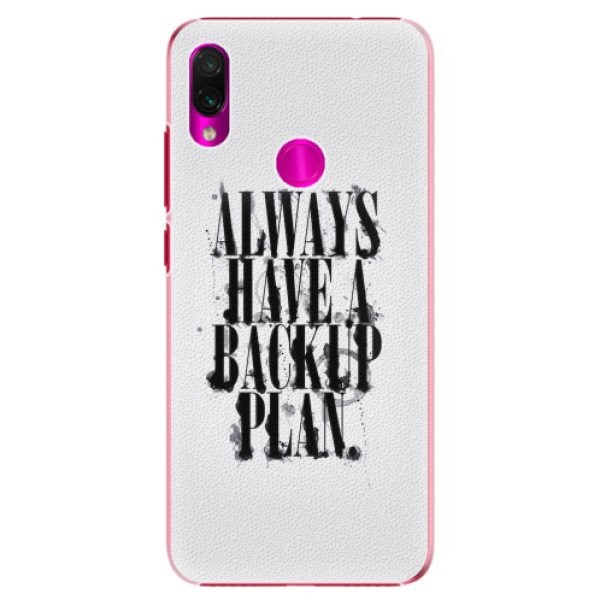 Plastové pouzdro iSaprio - Backup Plan - Xiaomi Redmi Note 7
