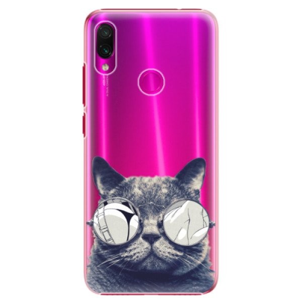 Plastové pouzdro iSaprio - Crazy Cat 01 - Xiaomi Redmi Note 7