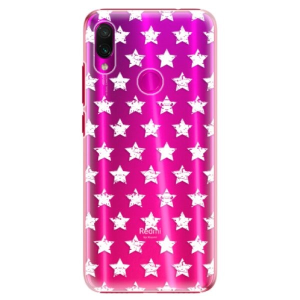 Plastové pouzdro iSaprio - Stars Pattern - white - Xiaomi Redmi Note 7