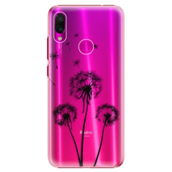 Plastové pouzdro iSaprio - Three Dandelions - black - Xiaomi Redmi Note 7