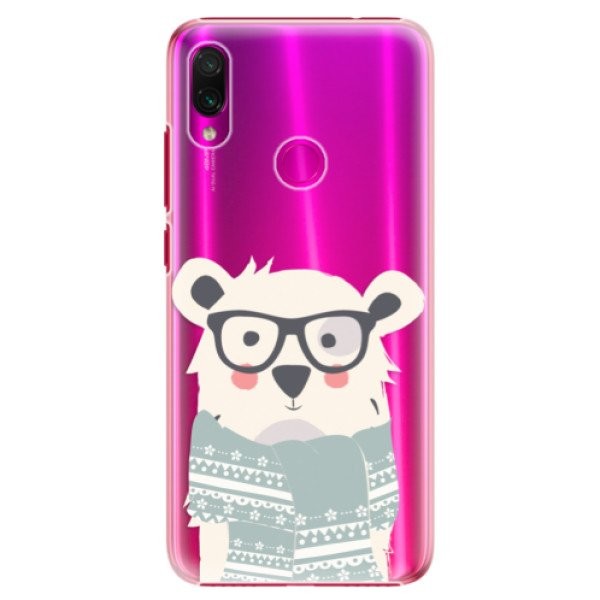 Plastové pouzdro iSaprio - Bear with Scarf - Xiaomi Redmi Note 7