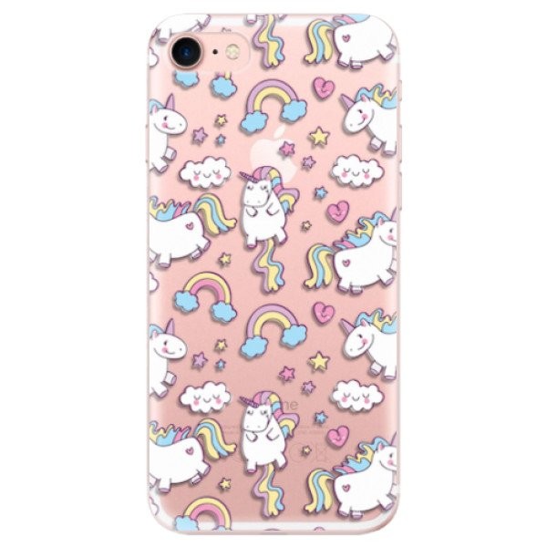 Odolné silikonové pouzdro iSaprio - Unicorn pattern 02 - iPhone 7