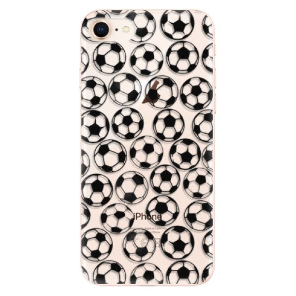 Odolné silikonové pouzdro iSaprio - Football pattern - black - iPhone 8