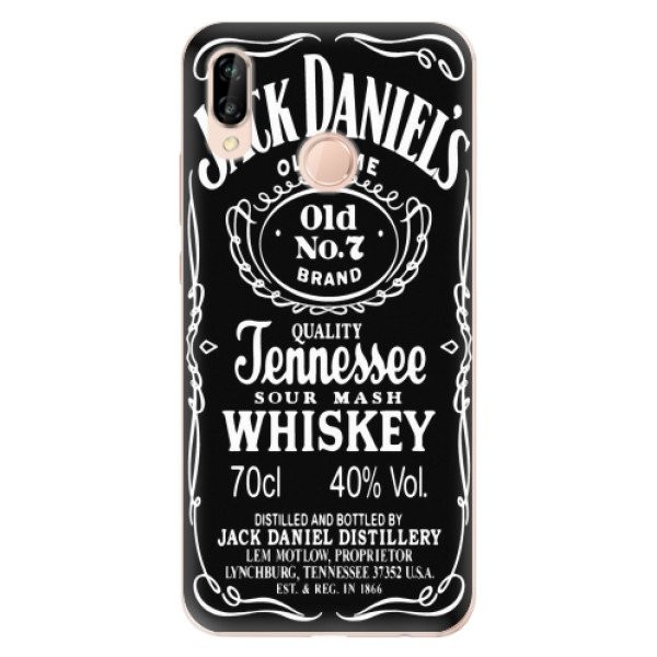 Odolné silikonové pouzdro iSaprio - Jack Daniels - Huawei P20 Lite