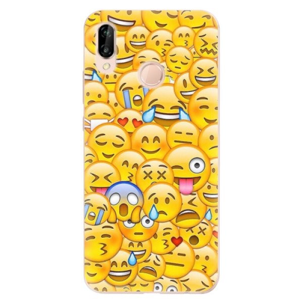 Odolné silikonové pouzdro iSaprio - Emoji - Huawei P20 Lite