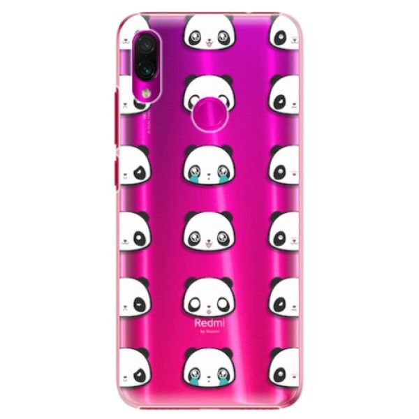Plastové pouzdro iSaprio - Panda pattern 01 - Xiaomi Redmi Note 7