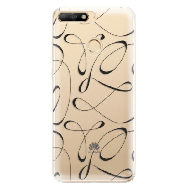Odolné silikonové pouzdro iSaprio - Fancy - black - Huawei Y6 Prime 2018