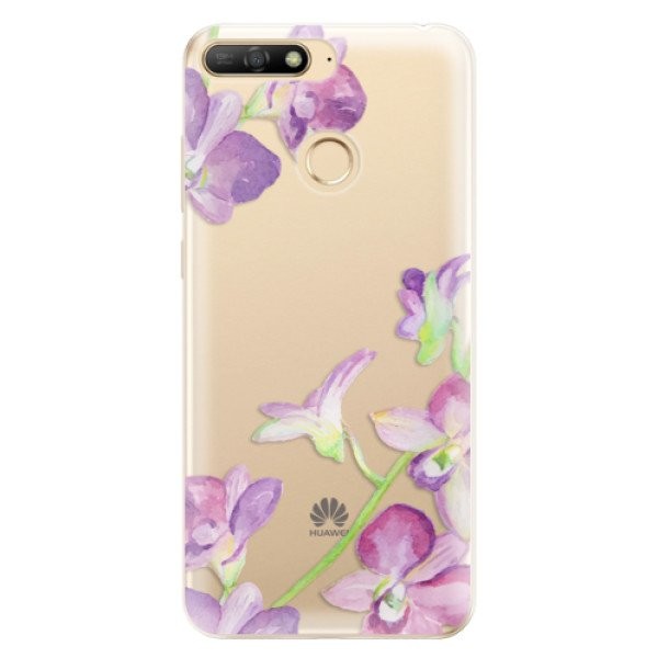 Odolné silikonové pouzdro iSaprio - Purple Orchid - Huawei Y6 Prime 2018