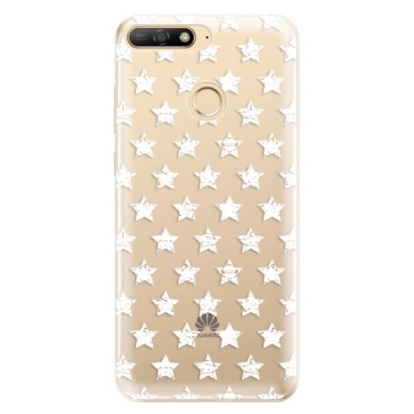 Odolné silikonové pouzdro iSaprio - Stars Pattern - white - Huawei Y6 Prime 2018