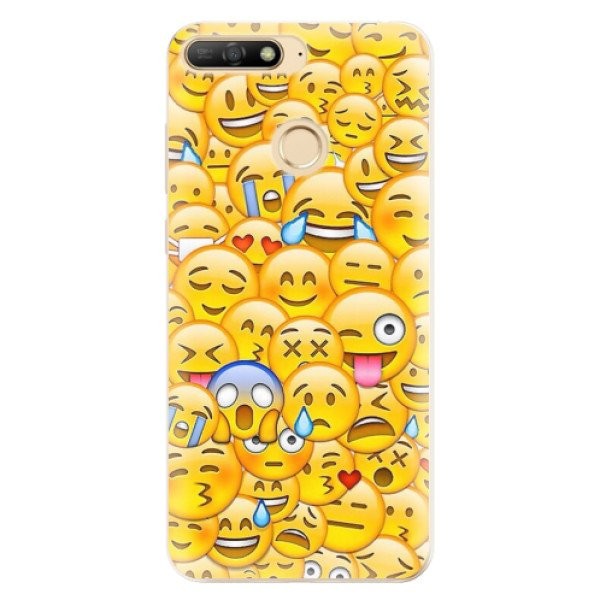 Odolné silikonové pouzdro iSaprio - Emoji - Huawei Y6 Prime 2018