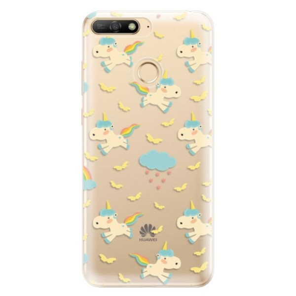 Odolné silikonové pouzdro iSaprio - Unicorn pattern 01 - Huawei Y6 Prime 2018