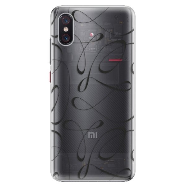 Plastové pouzdro iSaprio - Fancy - black - Xiaomi Mi 8 Pro