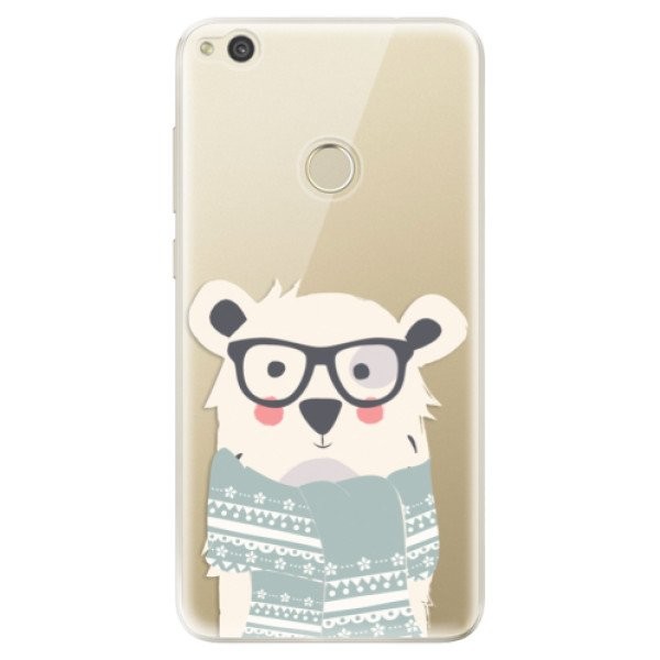 Odolné silikonové pouzdro iSaprio - Bear with Scarf - Huawei P9 Lite 2017