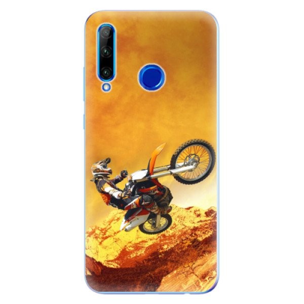 Odolné silikonové pouzdro iSaprio - Motocross - Huawei Honor 20 Lite
