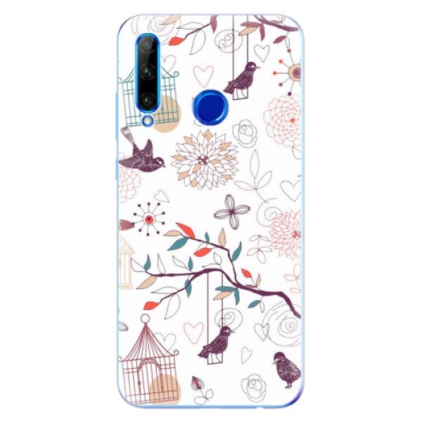 Odolné silikonové pouzdro iSaprio - Birds - Huawei Honor 20 Lite