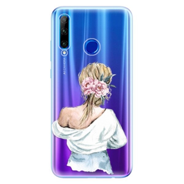 Odolné silikonové pouzdro iSaprio - Girl with flowers - Huawei Honor 20 Lite