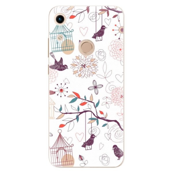 Odolné silikonové pouzdro iSaprio - Birds - Huawei Honor 8A