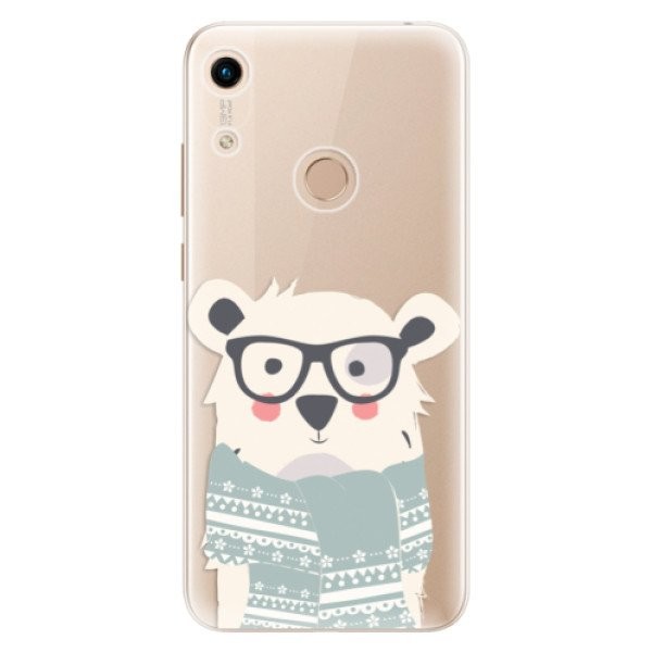 Odolné silikonové pouzdro iSaprio - Bear with Scarf - Huawei Honor 8A
