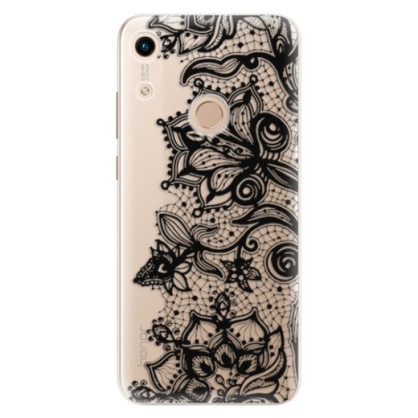 Odolné silikonové pouzdro iSaprio - Black Lace - Huawei Honor 8A