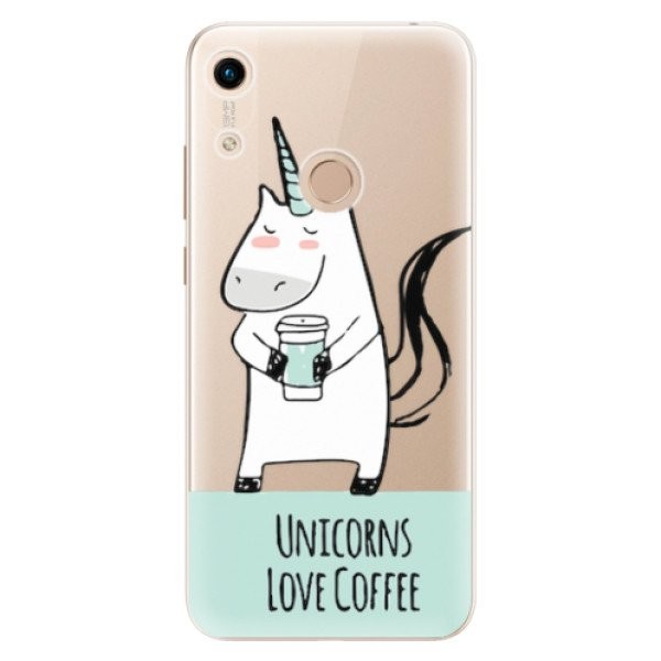 Odolné silikonové pouzdro iSaprio - Unicorns Love Coffee - Huawei Honor 8A