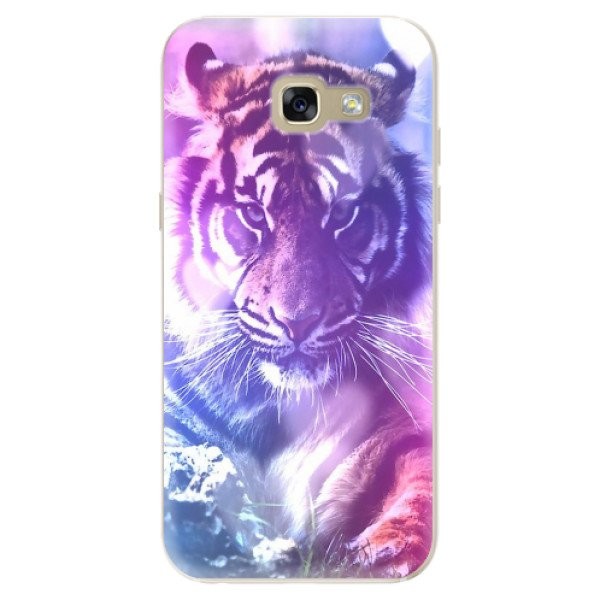Odolné silikonové pouzdro iSaprio - Purple Tiger - Samsung Galaxy A5 2017