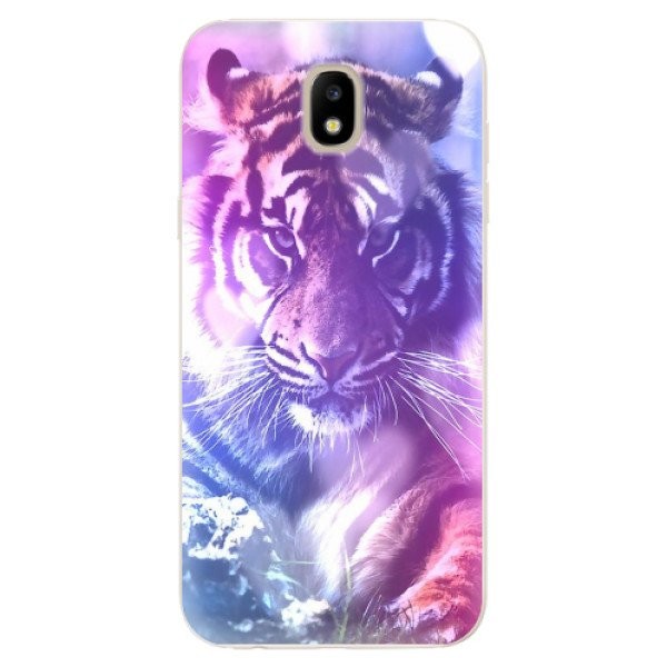 Odolné silikonové pouzdro iSaprio - Purple Tiger - Samsung Galaxy J5 2017