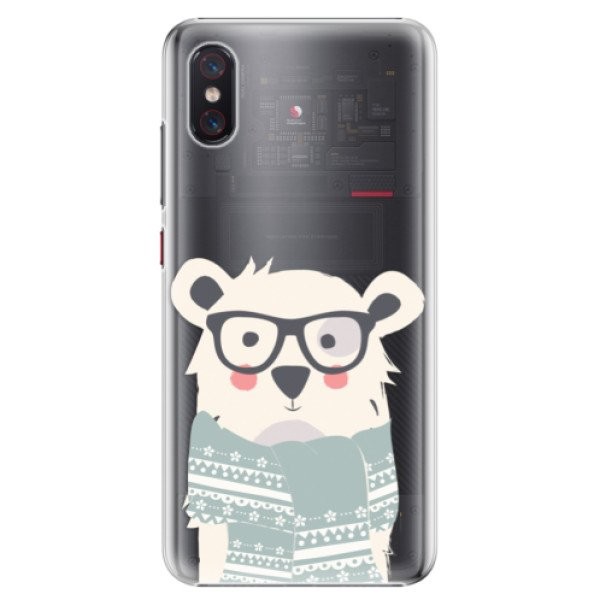 Plastové pouzdro iSaprio - Bear with Scarf - Xiaomi Mi 8 Pro