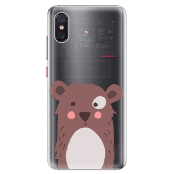 Plastové pouzdro iSaprio - Brown Bear - Xiaomi Mi 8 Pro