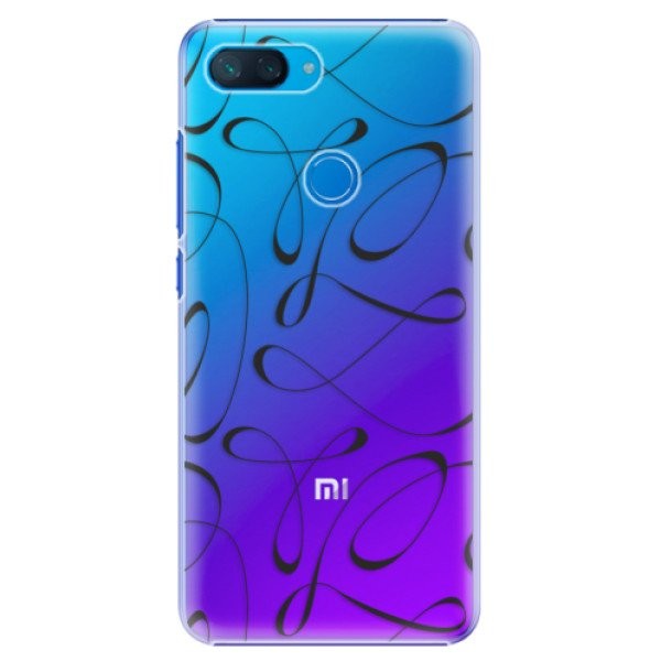 Plastové pouzdro iSaprio - Fancy - black - Xiaomi Mi 8 Lite
