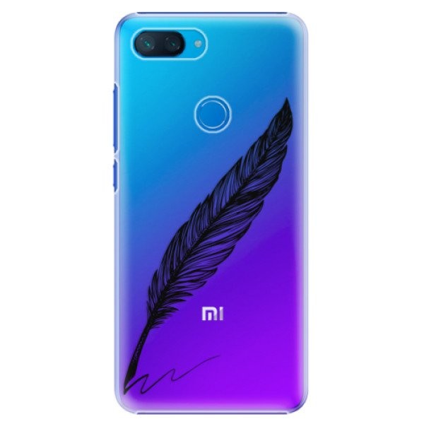 Plastové pouzdro iSaprio - Writing By Feather - black - Xiaomi Mi 8 Lite