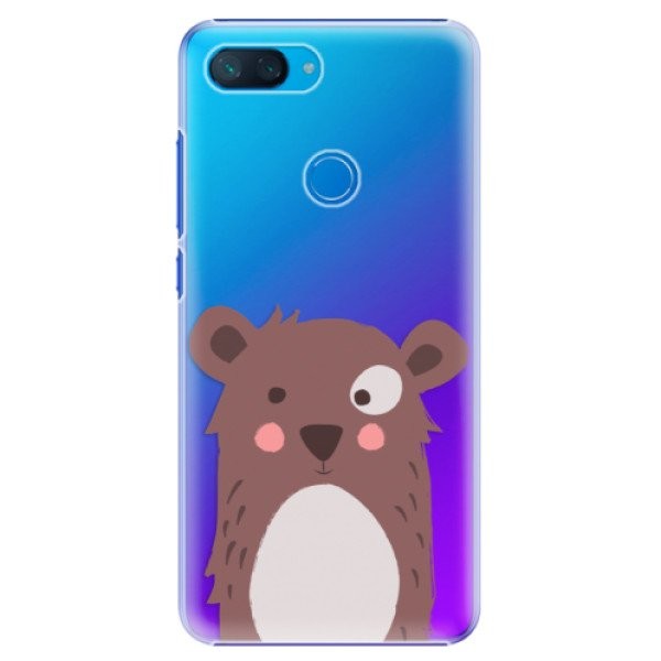 Plastové pouzdro iSaprio - Brown Bear - Xiaomi Mi 8 Lite