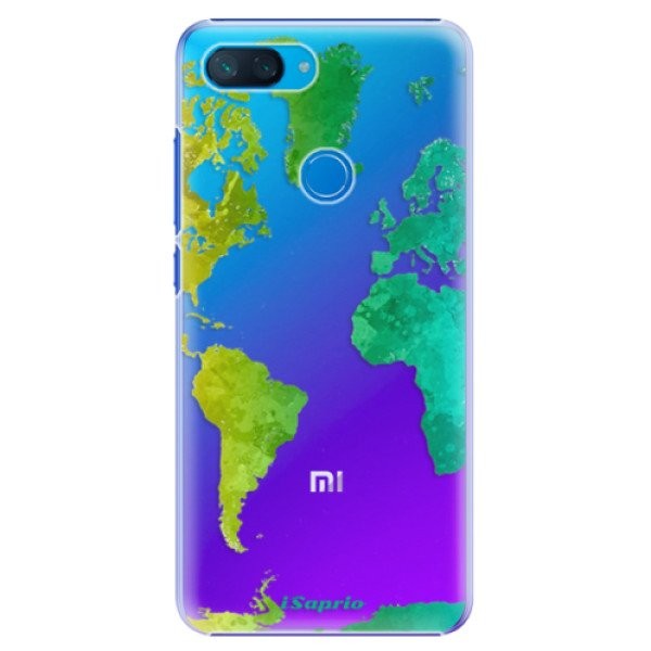 Plastové pouzdro iSaprio - Cold Map - Xiaomi Mi 8 Lite